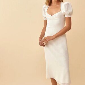 NWT Reformation Luciana Dress in Ivory